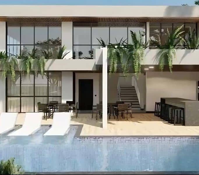 Condomínio Porto Fino Bahia - piscina do condomínio - Thatiane Ribeiro Corretora de Imóveis Banner (683 × 600 px)